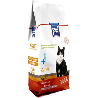 Paw Paw Fish Balıklı Yetişkin Kedi Maması 15 Kg