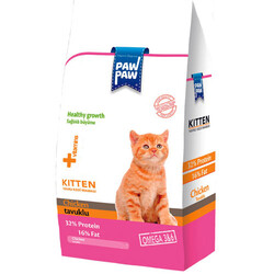 Paw Paw - Paw Paw Kitten Tavuk Etli Yavru Kedi Maması 1000 Gr