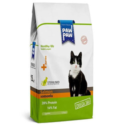 Paw Paw - Paw Paw Sterilised Somonlu Kısırlaştırılmış Kedi Maması 15 Kg