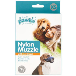 Pawise - Pawise 13011 Naylon Siyah Kumaş Köpek Ağızlık XSmall No: 1