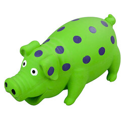 Pawise - Pawise 14039 Lateks Benekli Domuz Oyuncak 18 x 9 x 7,5 Cm