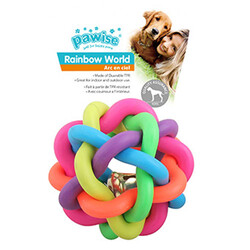 Pawise - Pawise Gökkuşağı Kauçuk Köpek Oyuncağı Large
