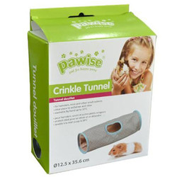 Pawise - Pawise 39255 Crinkle Tunnel Kumaş Hamster Oyun Tüneli 12,5 x 35,6 Cm