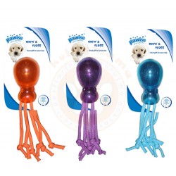 Pawise 14567 Ahtapot İpli Kauçuk Renkli Köpek Oyuncağı Large - Pawise