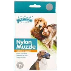 Pawise - Pawise 13012 Naylon Siyah Kumaş Köpek Ağızlık Small No: 2