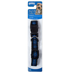 Pawise - Pawise Reflektörlü Mavi Köpek Boyun Tasması Small 22-35 Cm x 15 mm