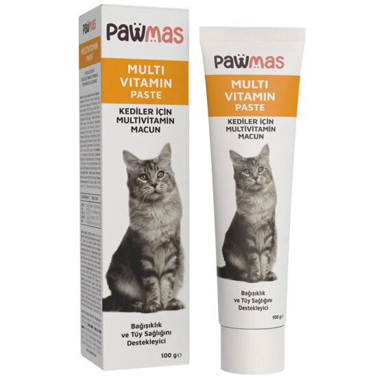 Pawmas Multi Vitamin Bağışıklık ve Tüy Sağlığı Destekleyici Kedi Macunu 100 Gr - 1