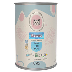 Pawra - Pawra Balıklı Yetişkin Kedi Konservesi 415 Gr