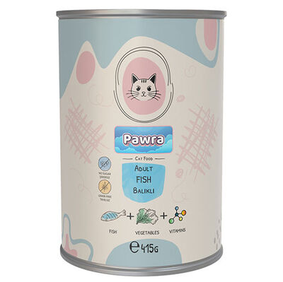 Pawra Balıklı Yetişkin Kedi Konservesi 415 Gr