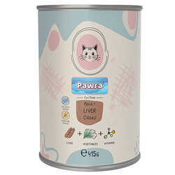 Pawra - Pawra Ciğerli Yetişkin Kedi Konservesi 415 Gr