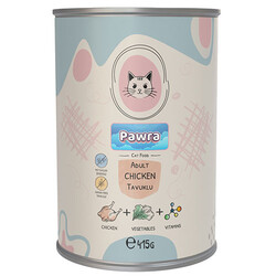 Pawra - Pawra Tavuklu Yetişkin Kedi Konservesi 415 Gr