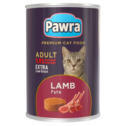 Pawra Yetişkin Kedi Kuzu Etli Pate Konserve 410 Gr - Pawra