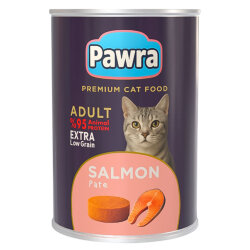 Pawra Yetişkin Kedi Somon Etli Pate Konserve 410 Gr - Pawra
