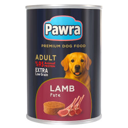 Pawra Yetişkin Köpek Kuzu Etli Pate Konserve 410 Gr - Pawra