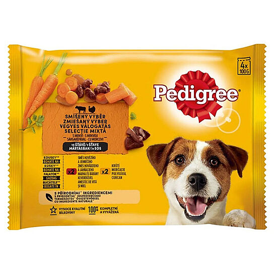 Pedigree Adult Pouch Etli Seçenekler Köpek Yaş Maması 100 Gr x 4 Adet - 1