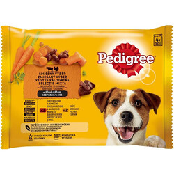 Pedigree Adult Pouch Etli Seçenekler Köpek Yaş Maması 100 Gr x 4 Adet - Pedigree