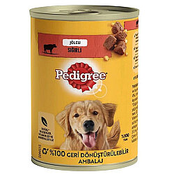 Pedigree Sığır Etli ve Ciğer Karışımlı Jöleli Köpek Konservesi 400 Gr - Pedigree