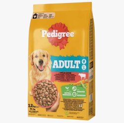 Pedigree Sığır Eti ve Sebzeli Köpek Maması 12 Kg - Pedigree