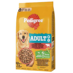 Pedigree Sığır Eti ve Sebzeli Köpek Maması 12 Kg - Pedigree