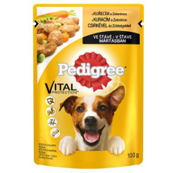 Pedigree - Pedigree Gravy Sos İçinde Tavuk Etli ve Sebzeli Köpek Yaş Maması 100 Gr