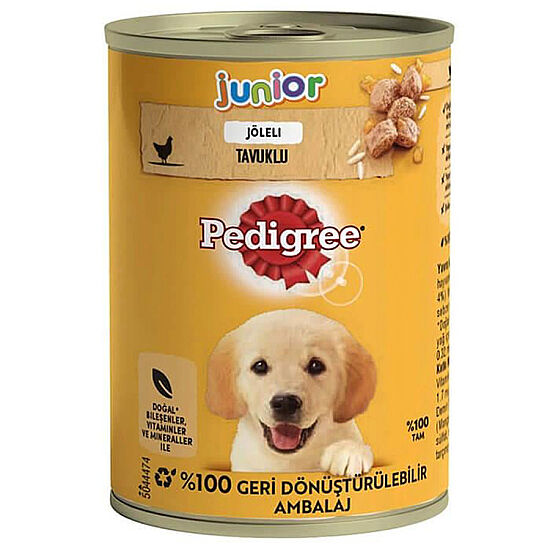 Pedigree Junior Tavuk Etli Yavru Köpek Konservesi 400 Gr - 1