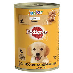 Pedigree - Pedigree Junior Tavuk Etli Yavru Köpek Konservesi 400 Gr