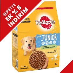 Pedigree - Pedigree Junior Tavuk Etli Yavru Köpek Maması 3 Kg