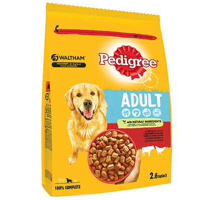 Pedigree Kümes Hayvanı ve Pirinçli Köpek Maması 2,6 Kg