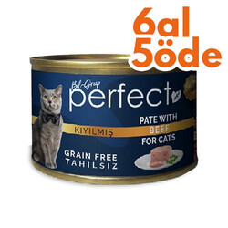 Perfect Beef Pate Kıyılmış Biftekli Tahılsız Kedi Konservesi 80 Gr - 6 Al 5 Öde - Perfect
