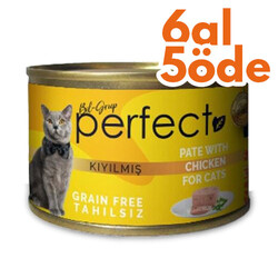 Perfect Chicken Pate Kıyılmış Tavuklu Tahılsız Kedi Konservesi 80 Gr - 6 Al 5 Öde - Perfect