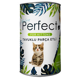 Perfect Kitten Chicken Tavuk Eti Parçacıklı Yavru Kedi Konservesi 400 Gr - Perfect
