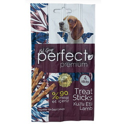 Perfect Premium Lamb Kuzu Etli Köpek Ödül Çubukları (20 gr x 4'lü Sticks) - Perfect