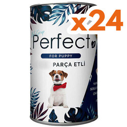 Perfect - Perfect Puppy Sığır Etli Yavru Köpek Konservesi 400 Gr x 24 Adet