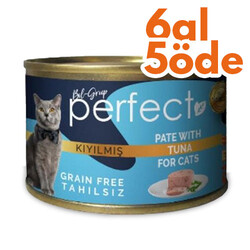 Perfect Tuna Pate Kıyılmış Ton Balıklı Tahılsız Kedi Konservesi 80 Gr - 6 Al 5 Öde - Perfect