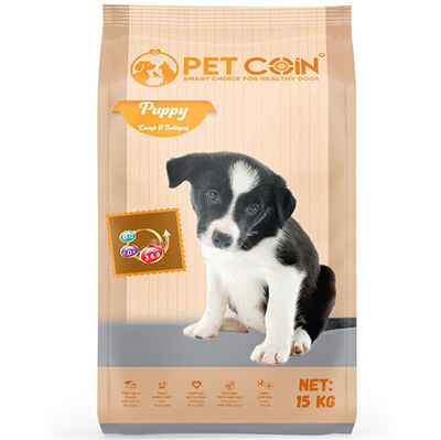 Pet Coin Puppy Kuzu Etli Yavru Köpek Maması 15 Kg