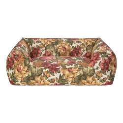 Pet Comfort Alpha Gül Desenli Köpek Yatağı L 105x85cm - Pet Comfort