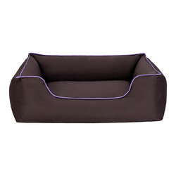 Pet Comfort Alpha Köpek Yatağı Kahverengi w Mor Biye L 105x85cm - Pet Comfort