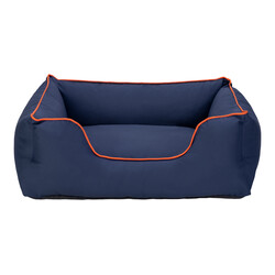 Pet Comfort Alpha Köpek Yatağı Lacivert w Turuncu Biye M 80x65cm - Pet Comfort
