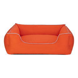 Pet Comfort Alpha Köpek Yatağı Turuncu w Beyaz Biye L 105x85cm - Pet Comfort