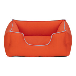 Pet Comfort Alpha Kedi ve Köpek Yatağı Turuncu w Beyaz Biye S 60x50cm - Pet Comfort