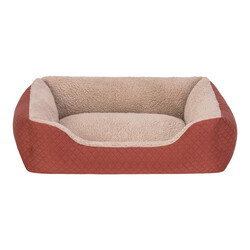 Pet Comfort Bravo Duo Kedi ve Köpek Yatağı Tarçın/Bej S 55x45cm - Pet Comfort