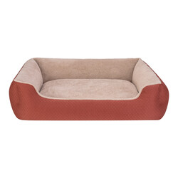 Pet Comfort Bravo Duo Köpek Yatağı Tarçın/Bej XL 105x80cm - Pet Comfort