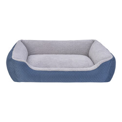 Pet Comfort - Pet Comfort Bravo Duo Mirinda Mavi/Gri Peluş L 90x70cm