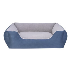 Pet Comfort Echo Köpek Yatağı Mavi/Gri Peluş L 105x80cm - Pet Comfort