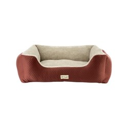 Pet Comfort Echo Köpek Yatağı Tarçın/Ecru Peluş L 105x80cm - Pet Comfort