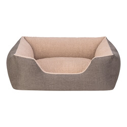 Pet Comfort Echo Kahve-Bej Köpek Yatağı M 80x65cm - Pet Comfort