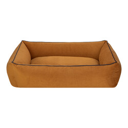 Pet Comfort Golf Köpek Yatağı Hardal w Parliament Mavi Biye M 90x70cm - Pet Comfort