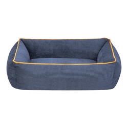 Pet Comfort Golf Kedi ve Köpek Yatağı Parliament Mavi w Hardal Biye XS 55x45cm - Pet Comfort