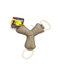 Pet Comfort - Pet Comfort İpli Bumerang Köpek Oyuncağı Kahverengi 30cm
