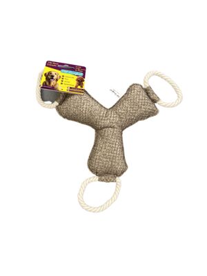 Pet Comfort İpli Bumerang Köpek Oyuncağı Kahverengi 30cm